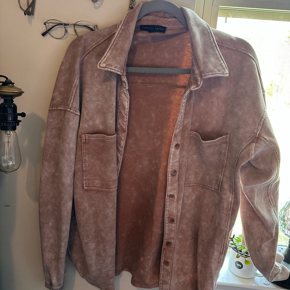 Oversized button up